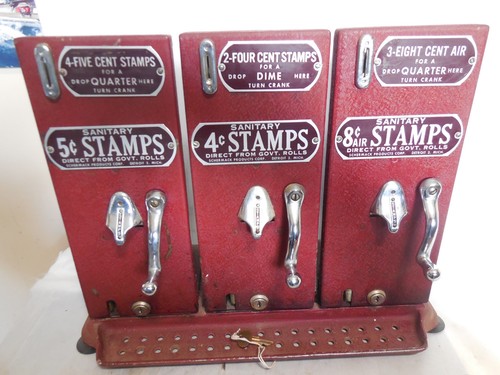 Vintage sanitary stamp machine - vintage,
